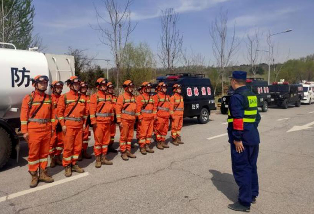 無人機助力北戴河森林火災應急演練(圖1)